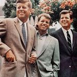An undated photograph of  John F. Kennedy, left, Robert Kennedy, and Ted Kennedy, right, in Hyannis Port.